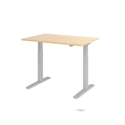 Hammerbacher-Sitz-Steh-Schreibtisch el.120x80cm Ahorn-VXMKA12/3/S