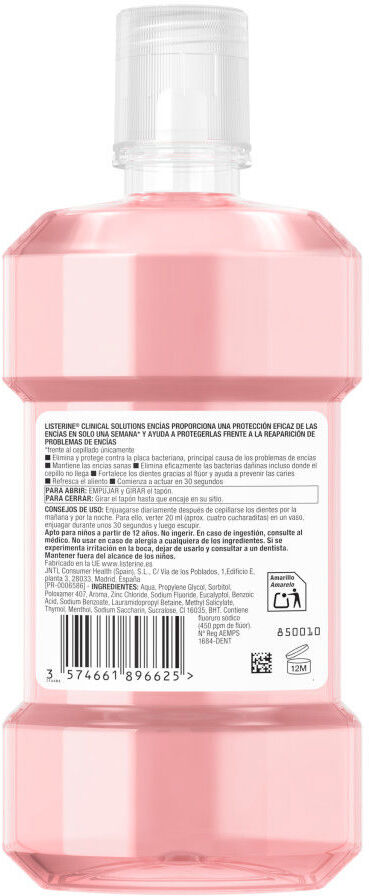 Listerine Colutório com flúor Gums 500 ml