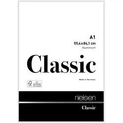 Nielsen Aluminium-Bilderrahmen Classic  Weiß glanz / 59,4 x 84,1 (A1)