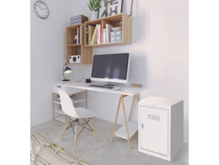 Casier cubique CL0644, serrure à clé, rouge