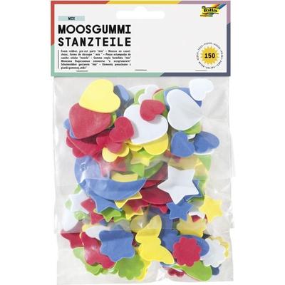Folia Moosgummi-Stanzteile MIX, 150 Teile