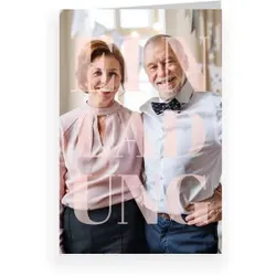 Einladungskarte Hochzeitstag: Große Einladung mit Fotos