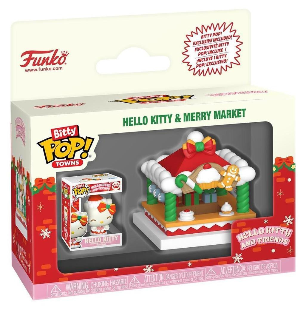 Funko Bitty Pop! Hello Kitty Kersteditie Vrolijke Kerstmarkt Vinyl Figuur