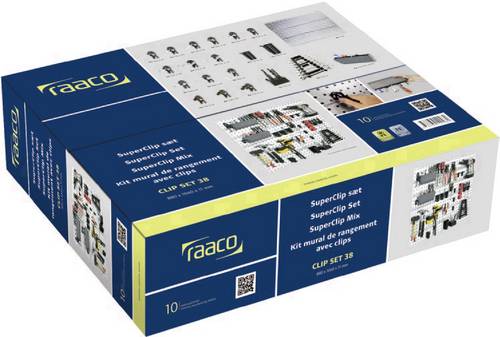 Raaco 120982 Lochplatten-Set Clip Set 38 (B x H x T) 1040 x 880 x 11mm 1 Set