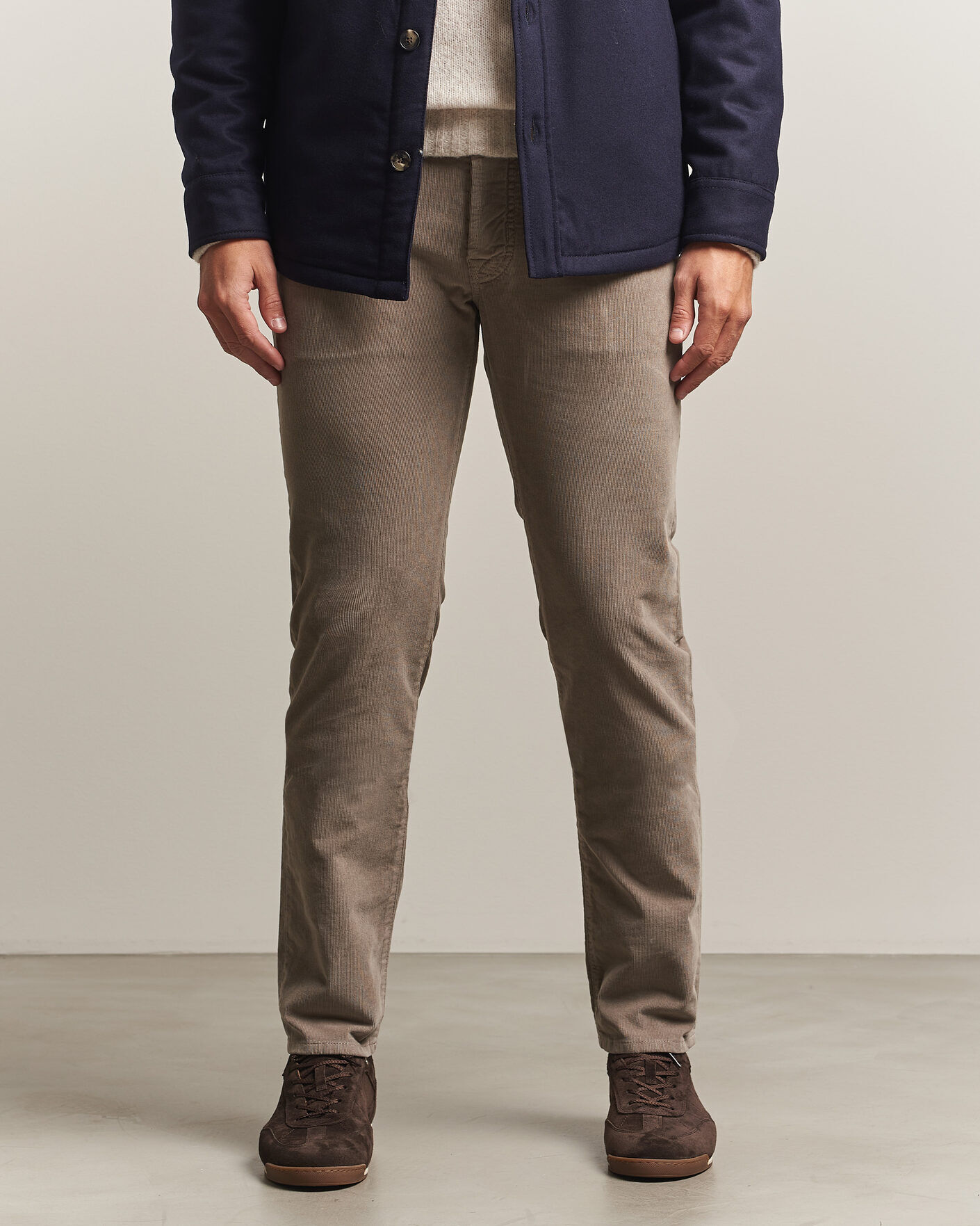Jacob Cohën Nick Slim Fit Cotton Trousers Grey men W33L32 Grå