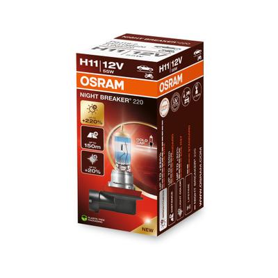 OSRAM Glühlampe, Hauptscheinwerfer NIGHT BREAKER® 220 H11 64211NB220