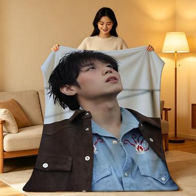 Shop Station Plush Fleece Throw Blanket Soft K Pop Throw Blanket For Sofa, Bed & Travel a 29.53 39.37 In