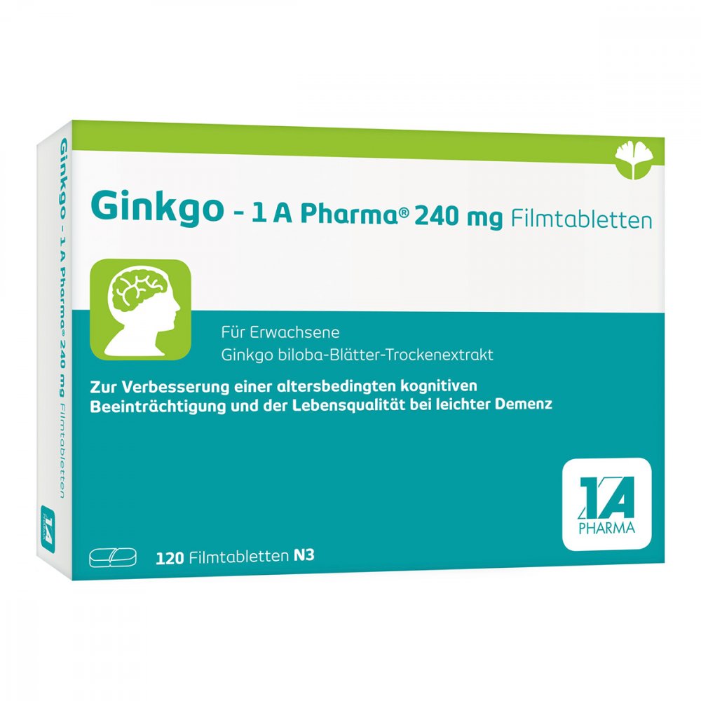 1 A Pharma GmbH Ginkgo - 1 A Pharma® 240 mg Filmtabletten 14128904