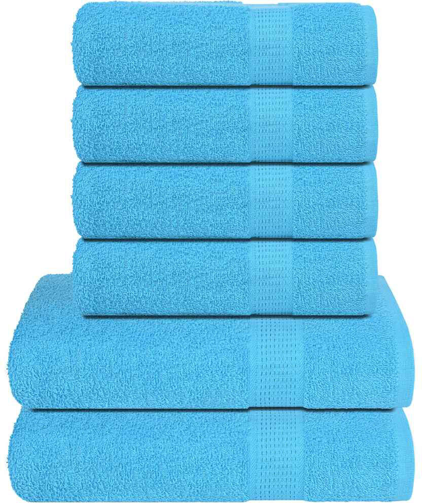 Ophelia & Co. 100% Cotton Multi-Size Set Turquoise Bath Towel;Hand Towel