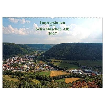 Impressionen von der Schwäbischen Alb (Wandkalender 2027 DIN A2 quer), CALVENDO Monatskalender