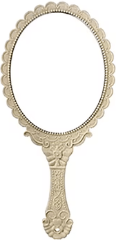 Inspire Curations Vintage Lace Handheld Makeup Mirror beige