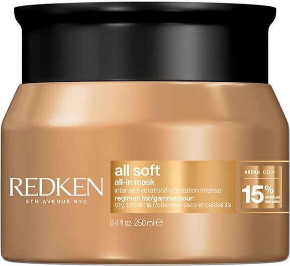 Redken All Soft All-In Mask, Deep Conditioning Argan Oil & Glycerin Ha