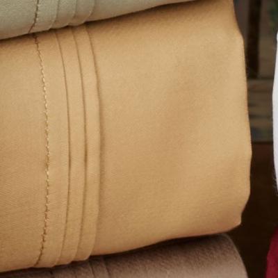 Home City, Inc. Superior Sheet Set, Queen, Camel