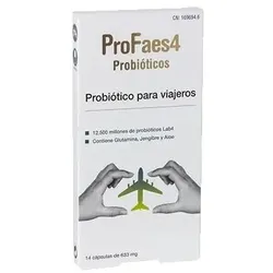Profaes4 Probióticos Para Viajeros 14 Cápsulas