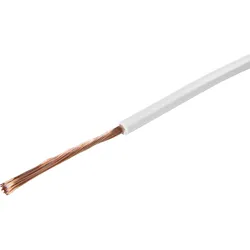 HERTH&BUSS Kabel, FLY, 1x 0,75mm2, 50m weiß - 51275106001 - weiß
