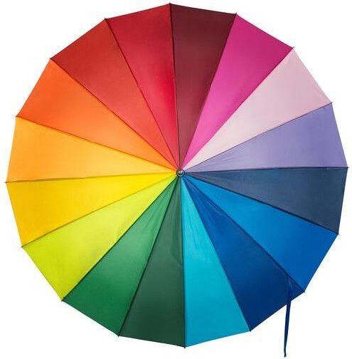 Porte-clés publicitaire parapluie golf polyester métal multicolore