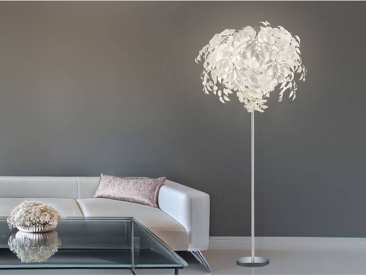 Trio - Stehlampe LEAVY - Grau - 70x70x180 cm