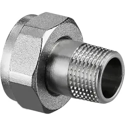 Oventrop Verschraubung 1019303 DN 10 (G 5/8 ÜMxR 3/8 AG), Messing vernickelt