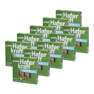 Corny Haferkraft Zero Faltschachtel Haselnuss x10 10x4 St Riegel