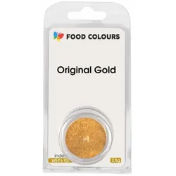 ESSbare speisende Staubperlenlacke Lebensmittelfarben Original Gold (2,5 g) Goldene