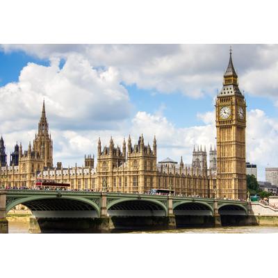 Fototapete PAPERMOON "Big Ben", bunt, B:4m L:2,6m, Vlies, Tapeten