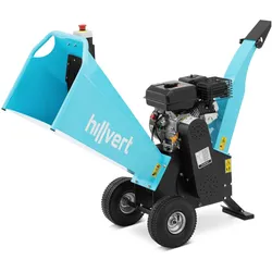 Hillvert, Holzspalter + Häcksler, Gartenhäcksler Häcksler Schredder Holzhäcksler Benzin 6,5 PS 3600 U/min Ø 100 mm