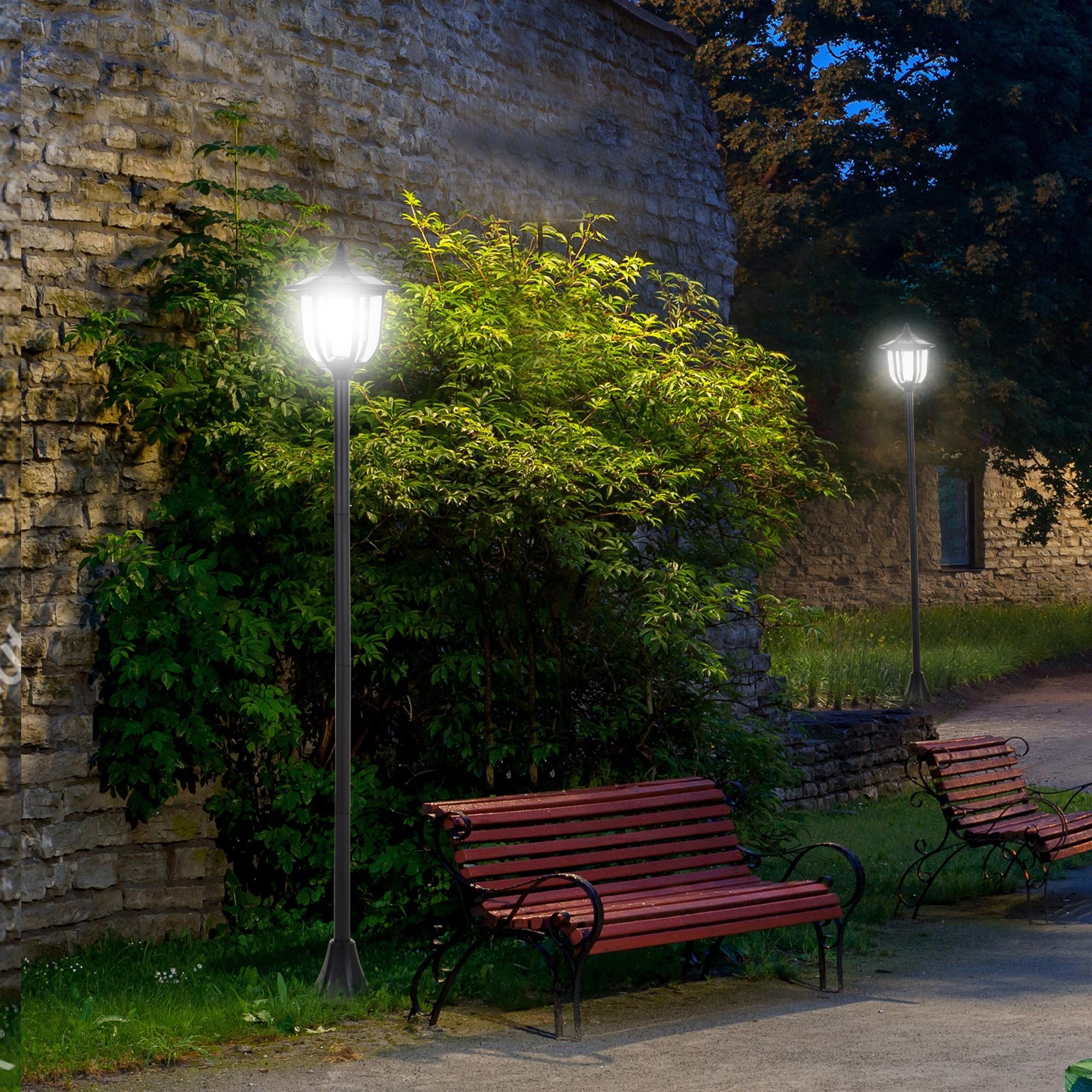 Altro Lampione Da Esterni Con 6 Luci Led Accensione Automatica Impermeabile