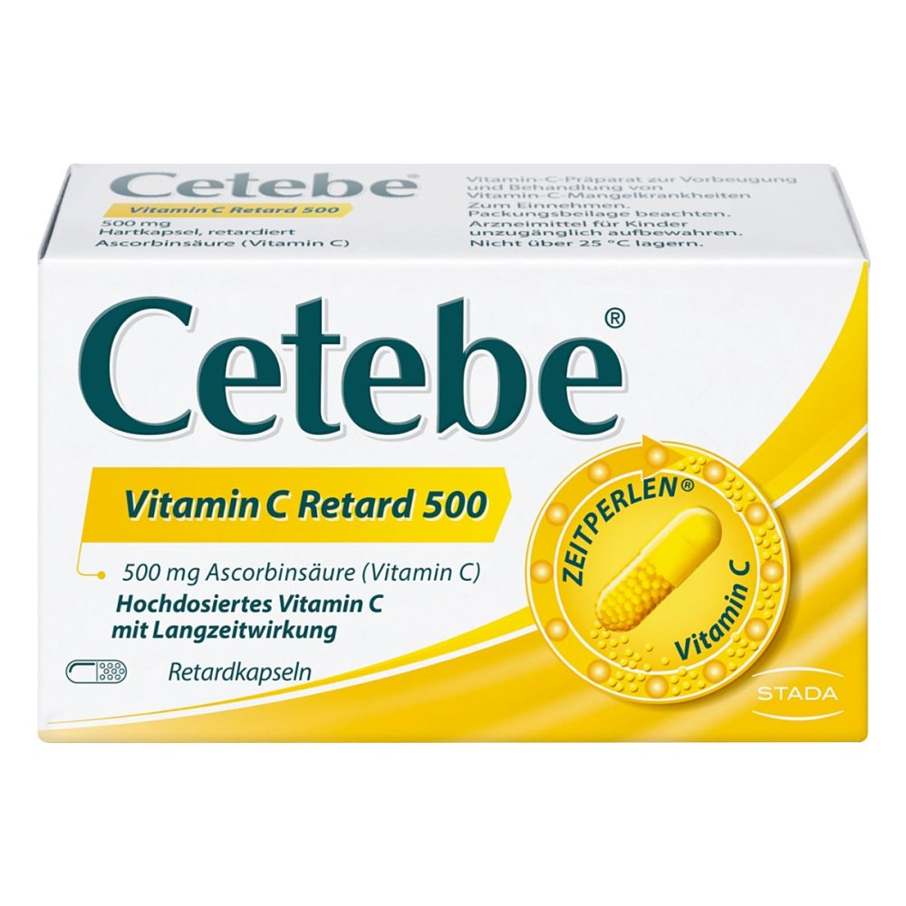 STADA Consumer Health Deutschland GmbH Cetebe Vitamin C Retard 500 Kapseln 03884287