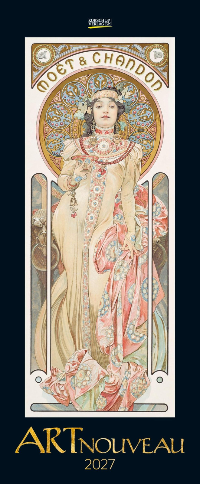 Wandkalender Kunst 2027 met Jugendstilplakaten uit de Belle Époque