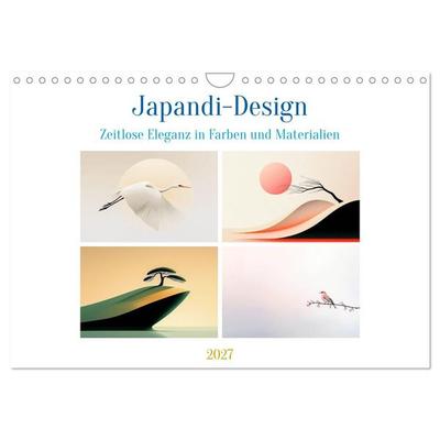 Japandi-Design (Wandkalender 2027 DIN A4 quer), CALVENDO Monatskalender