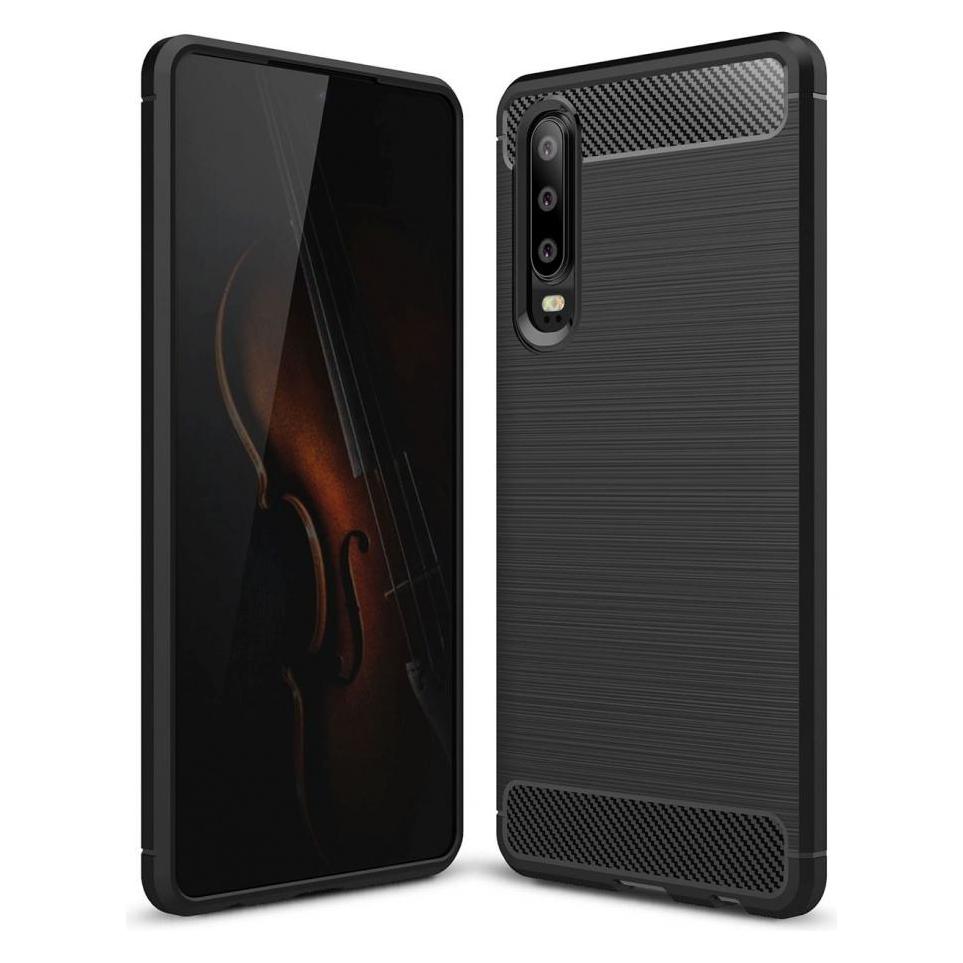 Screenguard Huawei P30 Hülle Carbon Brushed Soft TPU (Huawei P30) (00024488)