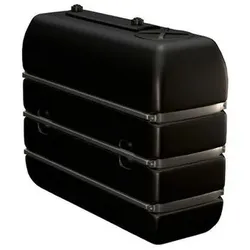Industrietank, 2000 Liter Volumen, Mannloch, schwarz