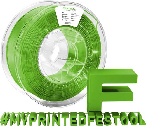 Festool 578975 FIL-GN Filament PETG chemisch beständig 1.75mm 1000g Grün 1St.