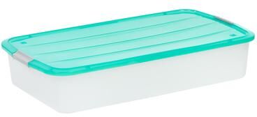 IRIS USA® Underbed Chest 50 Qt Buckle Lid - Clear