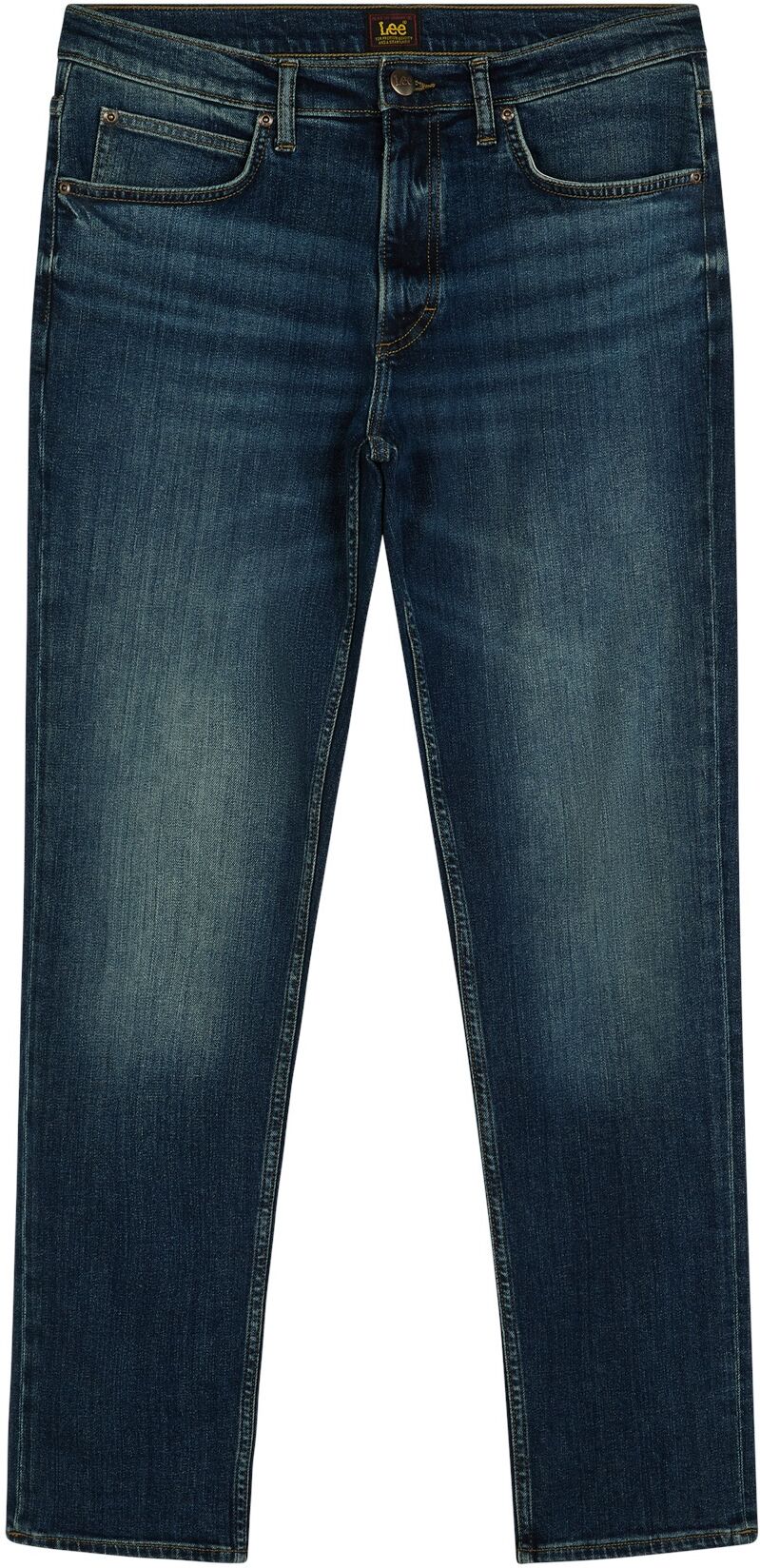 Regular-fit-Jeans LEE "Lee Jeans David", Herren, Gr. 31, Länge 30, blau, Obermaterial: 99% Baumwolle CO. 1% Elasthan EL., Jeans Regular-fit-Jeans blau 31, Länge 30