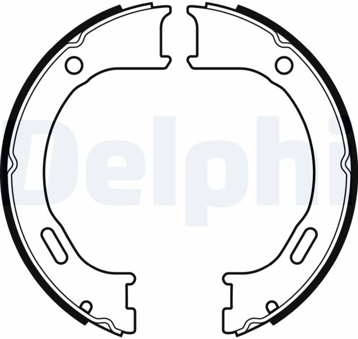 Bremsbackensatz, Feststellbremse DELPHI LS2076