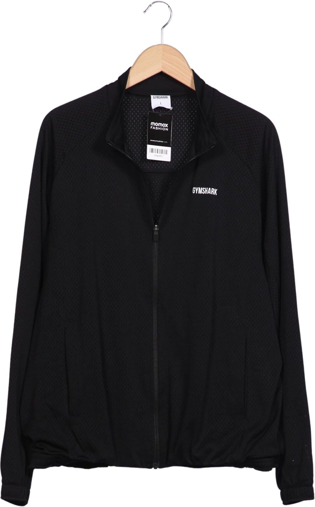 Gymshark Herren Jacke, Schwarz, Gr. L, Synthetik - Second Hand