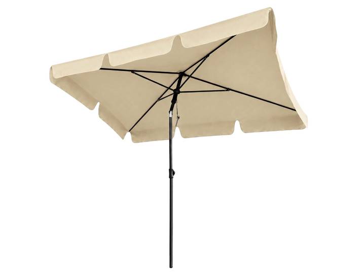 Strandsonnenschirm FLOKS mit UV-Schutz beige Gewicht 2,8 kg L200xB123xH235 cm