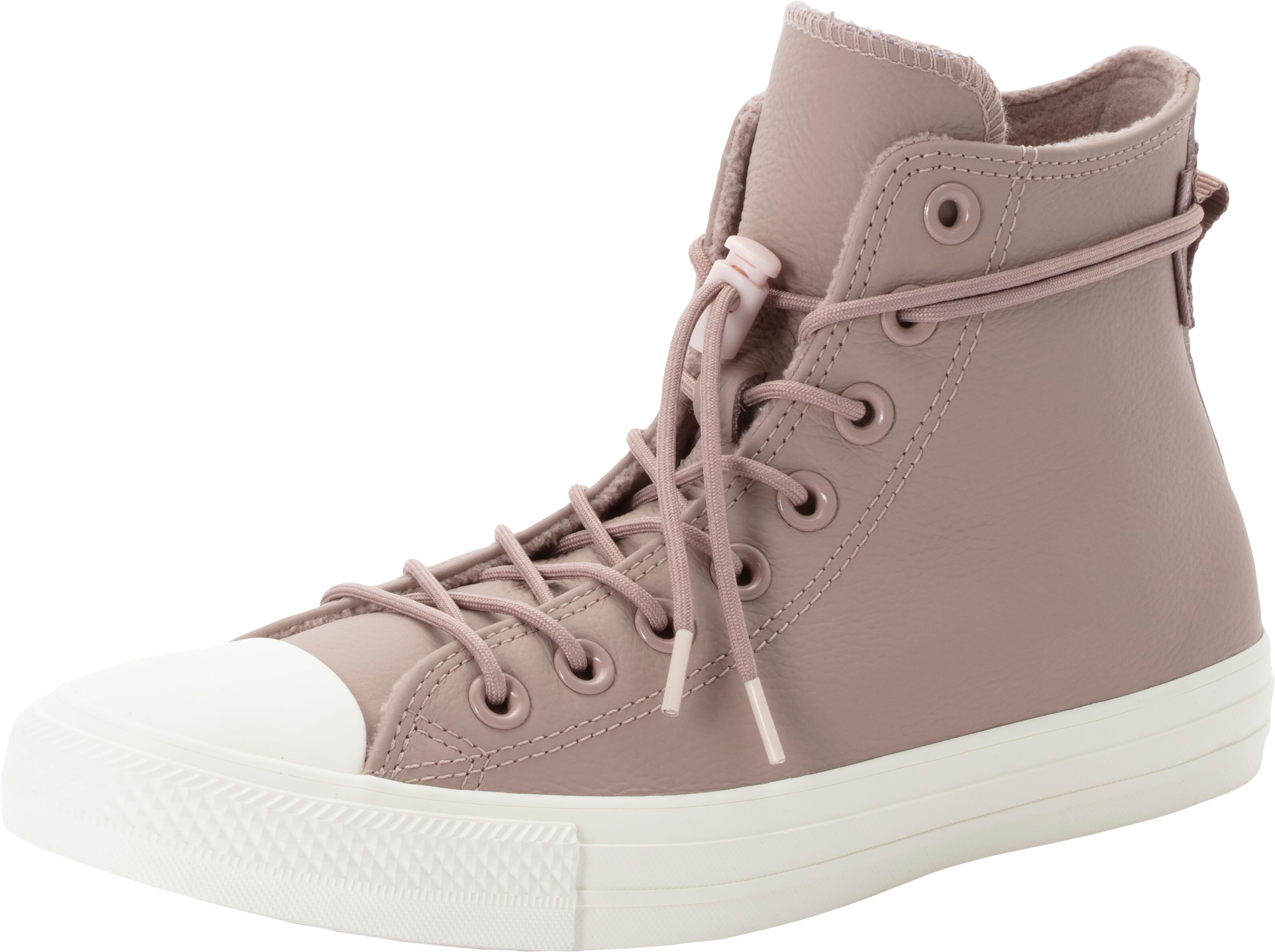Sneaker CONVERSE "CHUCK TAYLOR ALL STAR WEATHERIZED LEATHER", Damen, Gr. 37,5, rosa (bite the dust, blush hush, egret), Leder, Schuhe Sneaker bite the dust, blush hush, egret 37,5