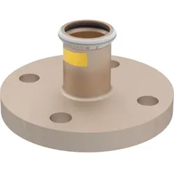 Geberit Mapress Kupfer Flansch PN 10/16 mit Pressmuffe (Gas) d28