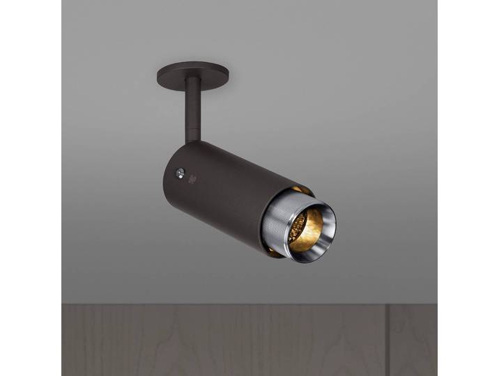 Buster + Punch Exhaust Spot flex grafit/stahl Spot, dimmbar, schwarz, für Flurbereich, Edelstahl, Modern, Strahler