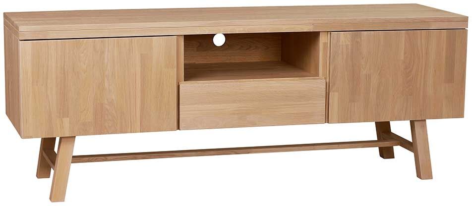 Pharao24.de Fernseher Unterschrank aus Eiche Massivholz 160 cm breit