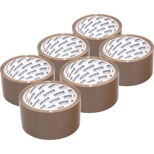 Office-Products Packband PP, braun, 48mm x 46m, 6 Rollen