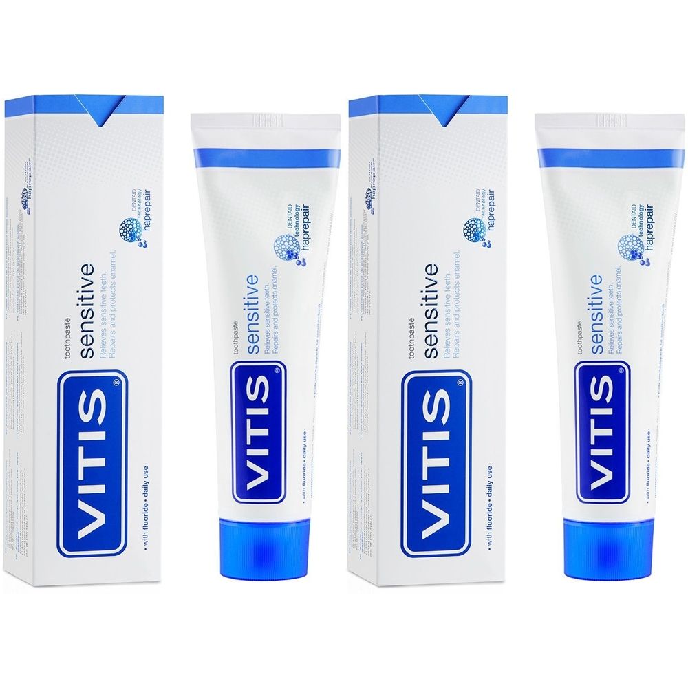 Vitis Sensitive Zahnpasta x2 2x100 ml Zahncreme