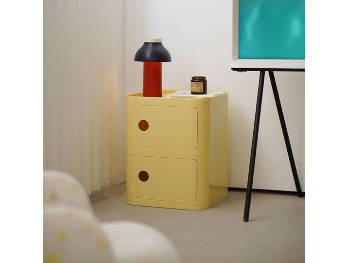 MOMO – Petite étagère de rangement moderne, simple et créative, style crème, extrêmement étroite, pour chambre à coucher, table de chevet