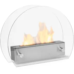 Moritz Tischkamin Edelstahl 36 x 13 x 28 cm Tischfeuer Bio Ethanol-Brenner Deko Kamin Feuerstelle Ethanol-Kamin Ofen
