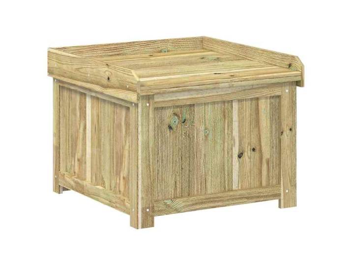 NEUF Coffre de rangement - Coffre à - coussins - d'extérieur - Bois de pin - imprégné 284346