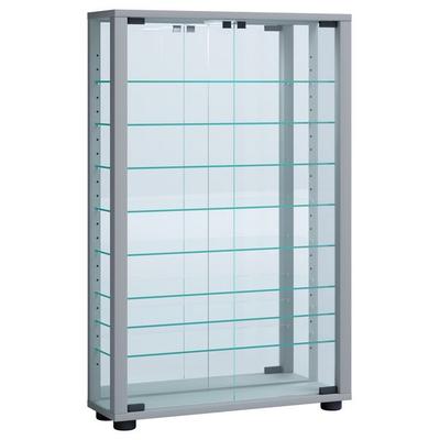 Glas Stand Vitrine Sammelvitrine Lumo Mini Spiegel