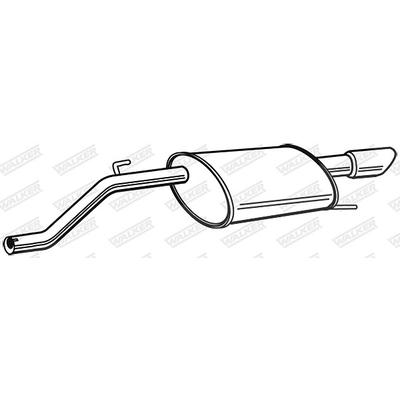 Walker Endschalldämpfer [Hersteller-Nr. 23347] für Vauxhall, Opel