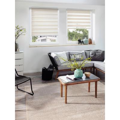 Doppelrollo GOOD LIFE "MELIA" Gr. 1, beige, B:40cm H:150cm, Kunststoff, Metall, Polyester, Rollos